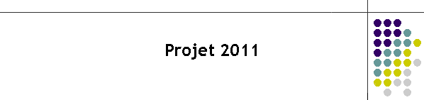Projet 2011